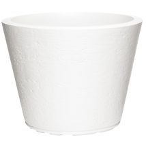 LED LEDS Blumentopf Tirso Vase aus Harz Ø47xh36 cm – Weiß