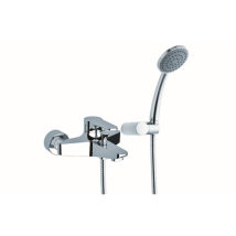 Mitigeur Exte'rieur Mariani Surf Pour Baignoire Avec Accessoires En Laiton Finition Chrome'e