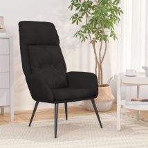 Nova - Sillón De Relax De Cuero Sintético De Ante Negro Vidaxl