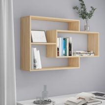 Mensole A Muro,mensole Da Parete,scaffale A Parete Rovere Sonoma 104x20x58,5 Cm In Truciolato Xzz362158 Bonnevie