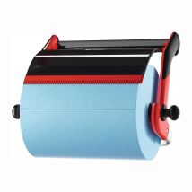Wandhalter für Putztuch-Rollen bis 430 mm – stabiles Kunststoff-/Metallgestell – 463 mm – 646 mm – 274 mm