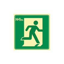 Cartello Di Evacuazione 'exit' Classe B Indicazione Sinistra In Pvc 21x21cm