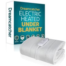 Dreamcatcher Single Electric Blanket Heated Single Bed Underblanket Polyester Detachable Control 3 Heat Settings