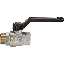 Vanne À Boisseau Sphérique En Laiton Male/femelle Dn20 (3/4") Avec Levier Alu