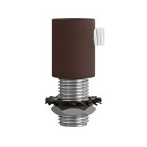 Elementos Para Crear Luminaria Creative Cables 2 Abrazaderas Metálicas Cilíndricas Negras