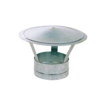 Sombrerete chino galvanizado 120 mm – Acero galvanizado – Protección para sistemas de ventilación y chimeneas