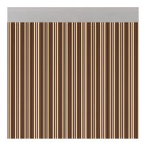 Acudam - Cortina Para Puerta Modelo Ferrara Opaco Color Marrón-marfil 90x210cm M63122
