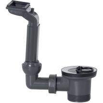 T353504r T353504r-scarico E Troppopieno Per Lavello, 1 1/2' (417), Installazione Sanitaria, Riciclato, Protezione Ambientale, Grigio - Cornat