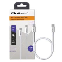 Cavo Usb 2.0 Type C Qoltec Usb 2.0 Type C 60w Qc 3.0 Pd 1,5 M Bianco