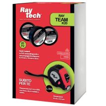 Kit Bestehend Aus 20 Stück Isolierklebeband Aus Pvc Schwarze Farbe 25m + Flessometro Raytech Rayteam K20