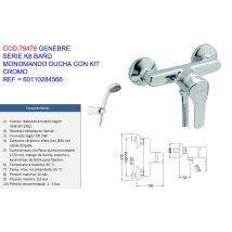 K8-serie Einhandbrause Mit Chrom-kit 60110284566 - Genebre