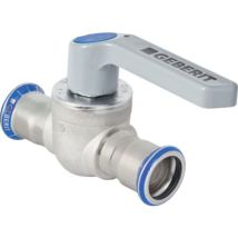 Geberit Mapress Acciaio Inox Valvola A Sfera Con Leva Di Comando, Dn 20, 94954