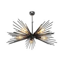 Tezeta - Salem Mdl3806 5-licht-deckenleuchte Aus Schwarzem Metall