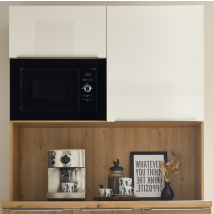 Respekta - Microonde 700 Watt Microonde Da Incasso 60 Cm 17 L Vetro Nero Respecta