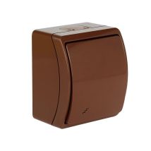 Interrupteur Va-et-vient Étanche Marron Ip44 Koala