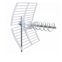 Antena UHF Elika 700C – 4582056 – Ganancia 17 dBi – Resistencia al viento 120 Km/h – Instalación sin herramientas