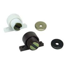 12pz Cricchetti Magnetici Regolabili - Mm.27x15x17h. Attraz. Kg.2,5 Marrone (rms12)