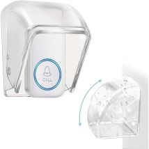 Copertura Trasparente Per Campanello Da Esterno, Copertura Impermeabile In Plastica Per Pulsante Del Campanello, Campanello Wireless (9,7 X 6,4 X 6,4 