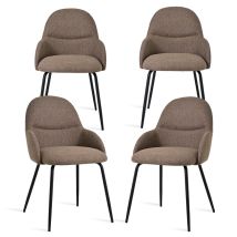 Goeurvant Sillas De Comedor De Estilo Escandinavo Minimalista, Que Ofrecen Un Apoyo Óptimo Para La Espalda Y Una Base De Madera Estable - Juego De 4 -