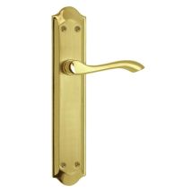 Poignée d'intérieur – Fer/aluminium – Finition polie satinée – Quincaillerie