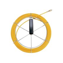 Aparato de tirar de cable Mini-Max 40m – Fibra de vidrio Polykat – Tubo de acero ligero – Cabeza de guía con eyelet de 11 mm