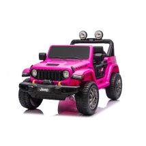 Macchina Elettrica Per Bambini Jeep Wrangler Rubicon 12v Con Telecomando Rosa