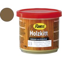 Holzkitt Reparaturpastespachtelmasse Lackierbar Nussbaum Dunkel 200g - Resto