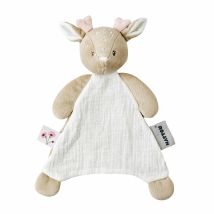 Nattou Doudou Per Neonato Fanfan Cerbiatta Bianco