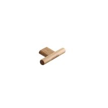 Pomo T 36x80mm – Acabado Roble Barnizado – Tirador para Puertas Interiores