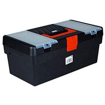 Tayg Basic 112553 - Cassetta Degli Attrezzi, 16 Pollici, 400 X 217 X 166 Mm, Nero/arancione