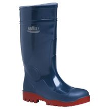 Stivali antinfortunistici in PVC nitrilico blu n.45 – Puntale in acciaio – Suola carrarmato – Normativa EN ISO 20345:2011 S5 SR SRC