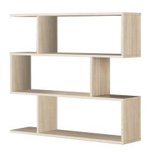 Mensola Ausiliaria Bassa Athena Soggiorno Sala Da Pranzo Corridoio Decorazione Colore Bianco, Rovere Canadese O Bianco/cemento 110x97x24 Cm