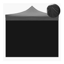 Divina Home - 3 X 2 M Große, Schwarze, Wasserdichte Ersatz-seitenplane Für Faltbaren Pavillon