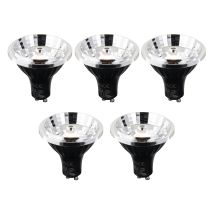 Luedd - Juego De 5 Bombillas Led Gu10 Regulables En 3 Pasos Kelvin 70mm 6w 500 Lm 2200 - 3600k