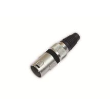 Omnitronic Xlr-stecker 3-polig, Schwarz, 10 Stück