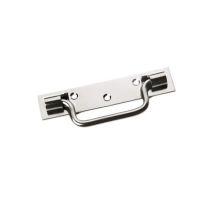 Manilla De Puerta Mermier Saint Etienne Acero Zinc Blanco 160mm