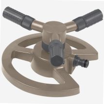 Drehbarer Sprinkler mit 3 Armen auf Sockel – 85 m² bewässerte Fläche – 678 l/h Durchflussrate – ABS – Gartenbewässerung
