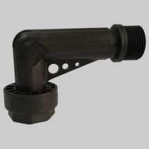 Raccordo Curvo In Plastica Mf C/bocchettone 1 Italtecnica