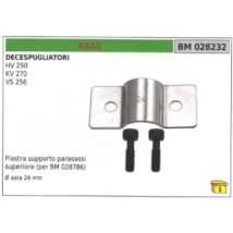 Kaaz Plaque De Support De L'Axe Supérieur Pour Arbre De Débroussailleuse Hv250 Ø 24 Mm