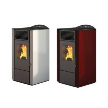 Estufa De Pellet Punto Fuoco Lory 10 8,8kw Rojo
