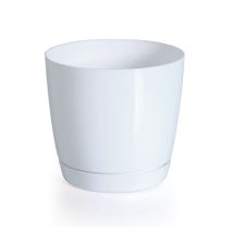 Pot Rond En Plastique Prosperplast Coubi Round P Blanc 28 (longueur) X 28 (largeur) X 26,2 (hauteur) Cm