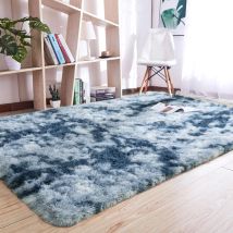 Tappeto shaggy morbido 80x160 cm in velluto e pelle scamosciata – Altezza pelo 4,5 cm – Adatto per camere da letto e soggiorni