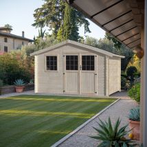 Casetta In Legno Da Giardino Rettangolare 398x298 Cm