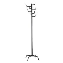 Haku Moebel - Haku Möbel Appendiabiti Nero, Metallo - Dim. A 180 Cm X Ø 37 Cm, Stile Moderno