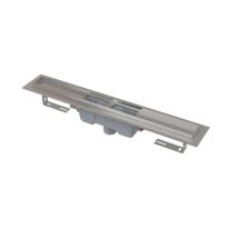 Alca - Canalina Doccia 75 Cm, Con Bordo Per Griglia Forata, Acciaio Inox Apz1001-750