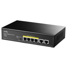 Switch Rete 6 Porte 10/100 2 Poe 32w (fs1006p)