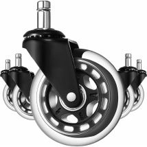 5 Pack Universal Office Chair Caster Wheels Silent And Abrasion Resistant Office Chair Replacement Wheels,universal Replacement Office Chair Casters (