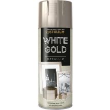 Rust-oleum Metallsprühlack 400 Ml White Gold Lackspray