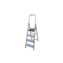 Escalera doméstica de tijera 0,80m 4 peldaños Aluminio antideslizante