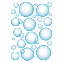 Plage 150411 electrostatic Sticker Bolle, Plastica, Blu, 29,7 x 0,1 x 21 cm